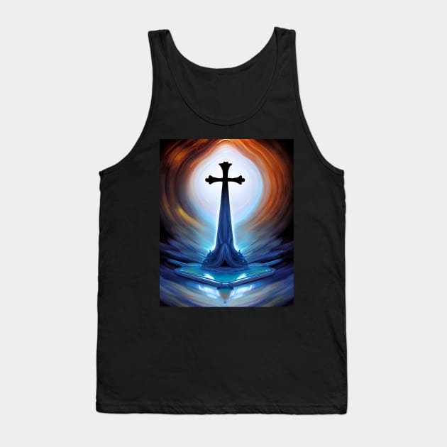 A.I. Art Cross T-Shirt Tank Top by SeththeWelsh